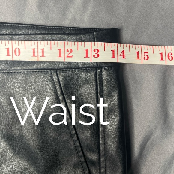 Zara Faux Leather Leggings with Zipper - Picture 6 of 8